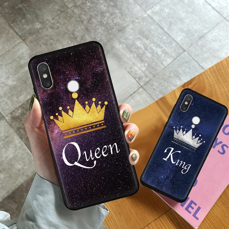 

King Queen For Xiaomi Mi 9 SE 8 Lite A1 A2 5X 6X For TPU Redmi 7 K20 Pro Y3 4A 4X 5A 5 Plus 6A S2 Note 7 6 Pro 5 5A 4X 4 3 Case