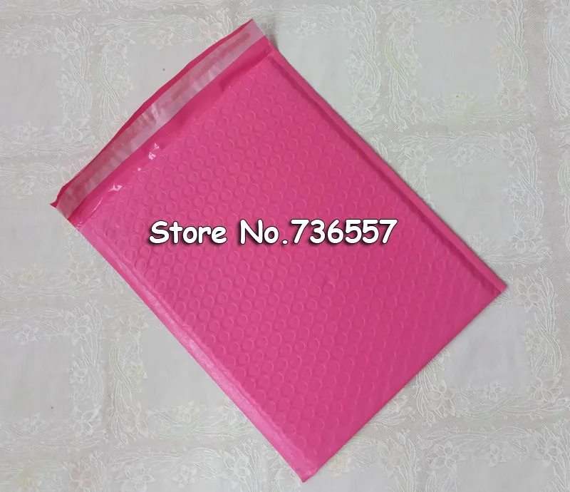 Розовый красноватой 6,5X9 дюймов/165X229 мм полезное пространство поли пузырчатые почтовые конверты 18,5*23 см мягкий почтовый мешок