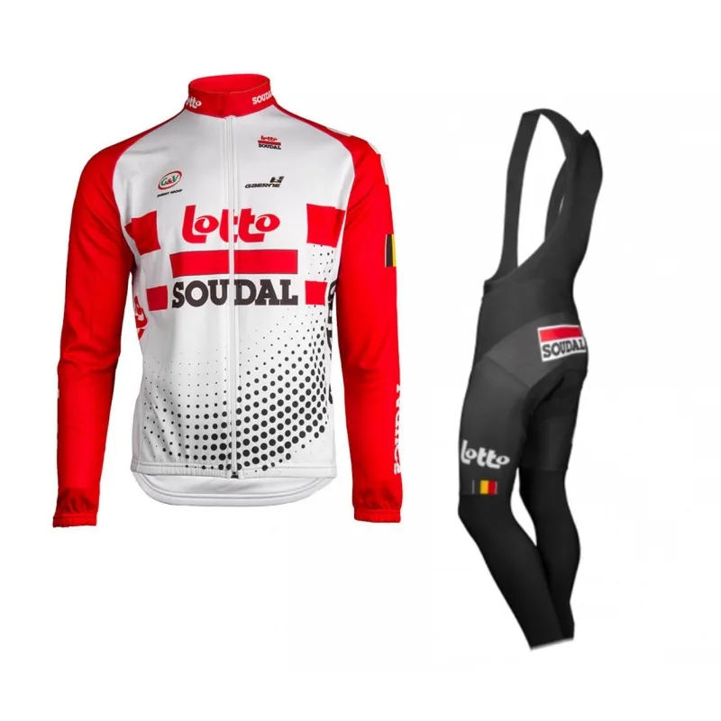 

winter fleece 2019 pro team red long sleeve cycling jersey jacket kits warmer MTB quick dry bike clothing Ropa ciclismo gel pad