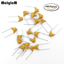 McIgIcM 100 шт. с алюминиевой крышкой, 50В монолитный керамический конденсатор поверхностного монтажа многослойный керамический конденсатор поверхностного монтажа Р = 5,08 мм 2,2 мкФ 4,7 мкФ 10 мкФ