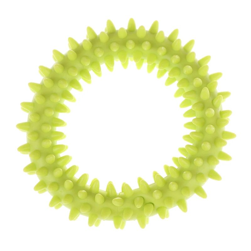 

Multicolor Non-toxic Circle Rubber Pet Dog Puppy Dental Teeth Healthy Chew Biting Ring Play Dog Finger Toothbrush Toy Dog Toys