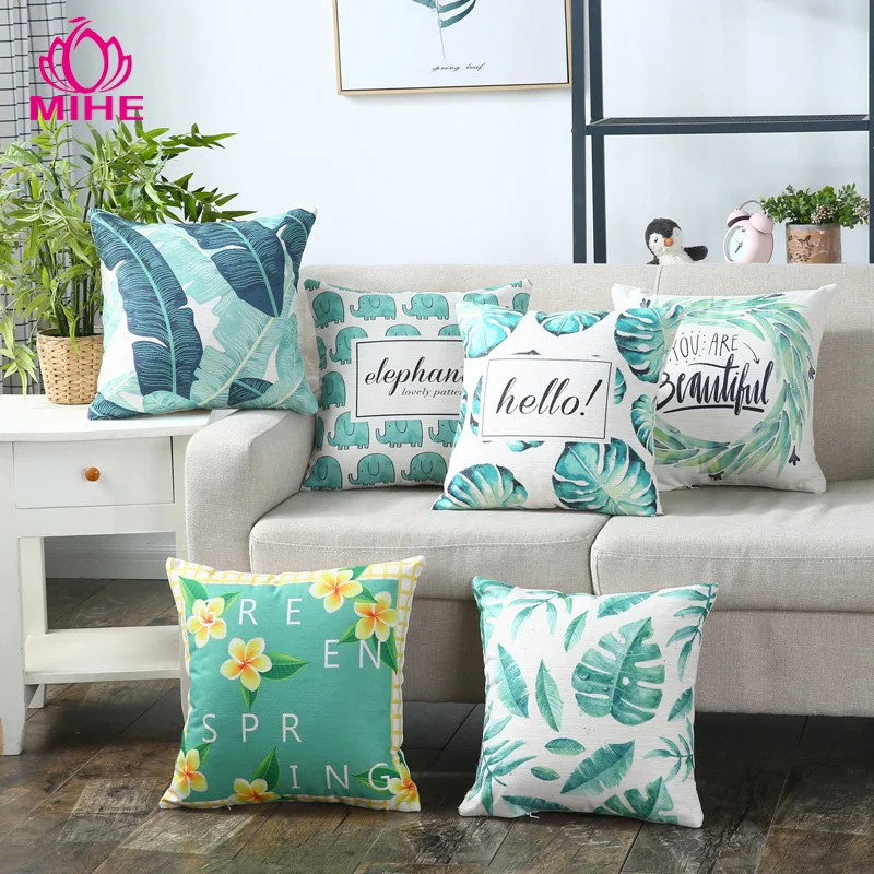 

MIHE Christmas Cushion Cover Decorative Pillow Case Sofa Seat Case Car Pillowcase Throw Pillow Cover For Home Decoration BZT01B