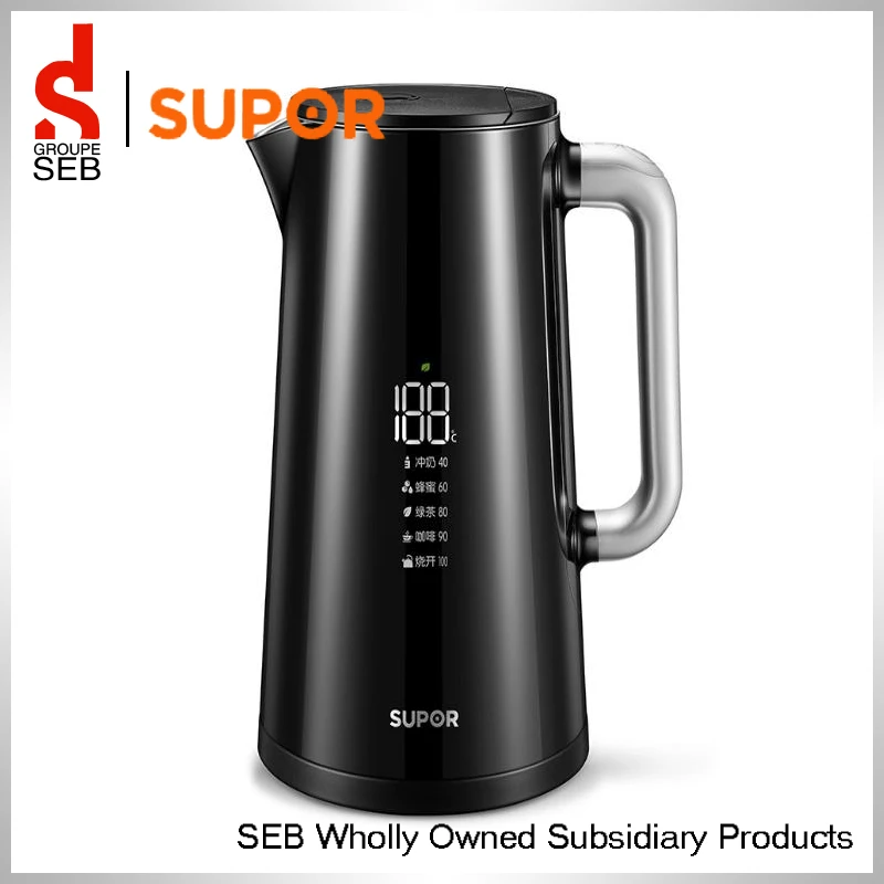 Supor Anti Scalding Insulation 1.7L 304Stainless Steel Electronic Temperature Control Electric Kettle | Бытовая техника