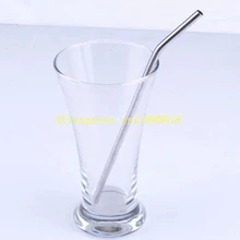 Соломка из нержавеющей стали питьевой соломы изгиб и прямая соломинка для питья пивной соломы 8 дюймов 300 шт/партия