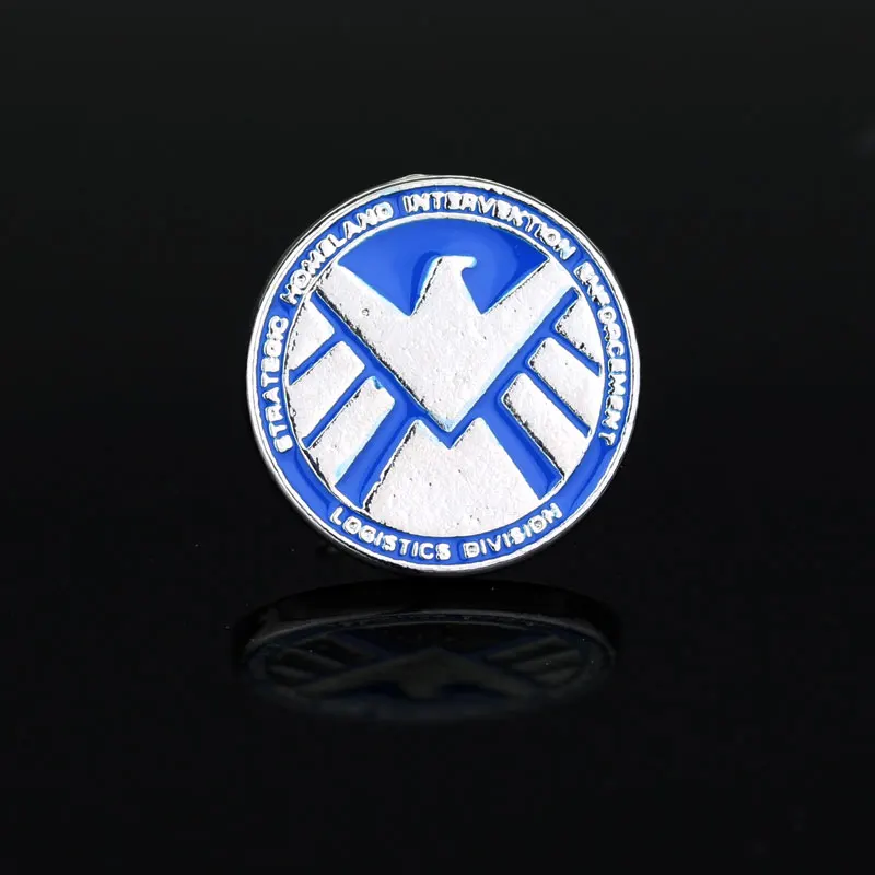 

High quality The Avengers Agents of Shield brooches Pin Marvel Comics large brooches lapel badge pin men Dress Accessory
