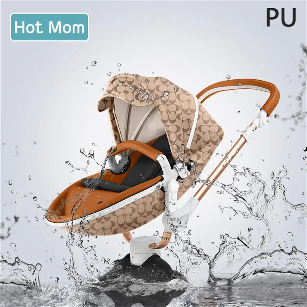 Роскошная детская коляска Hotmom 4 в 1 с автокреслом и сумкой для мамы Коляска 2