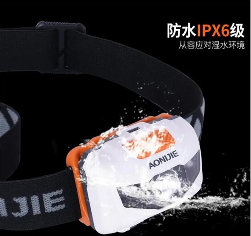 AONIJIE Waterproof Outdoor Sport Night Running Lights LED Climbing Night Running Light Outdoor Safety Camp Light Riding