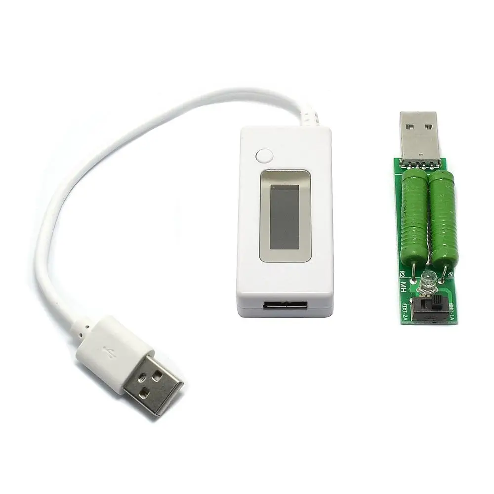 

USB Current And Voltage Meter Monitor Tester Detects Mobile Phone Charging Mobile Power Capacity LCD Display