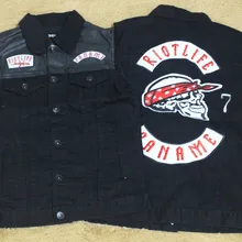 Винтажный мужской джинсовый жилет в стиле панк-рок, с вышивкой в виде черепа, на ремне, для мотоцикла, мужской джинсовый жилет в стиле хип-хоп, без рукавов, джинсовая куртка