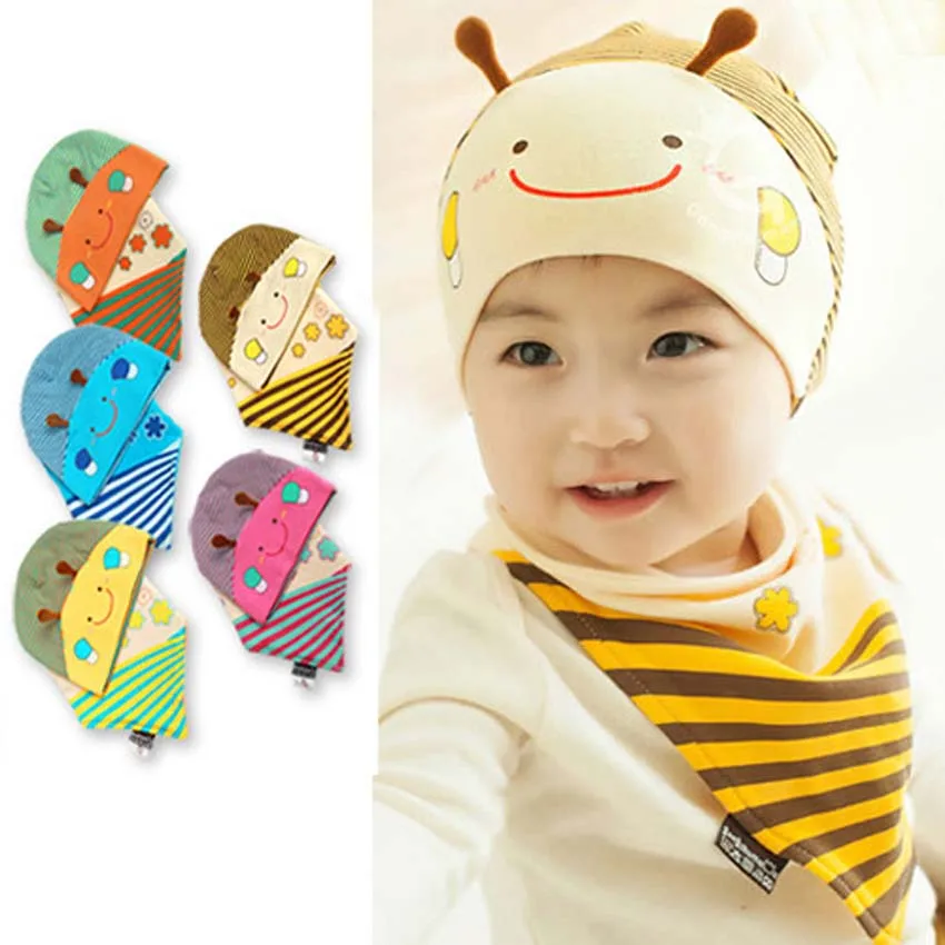 

2017 Fashion New Winter 5-Star Children Skullies & Beanies Scarf Hat Set Baby Boys Girls Knitted Kids Hats & Caps Free Shipping