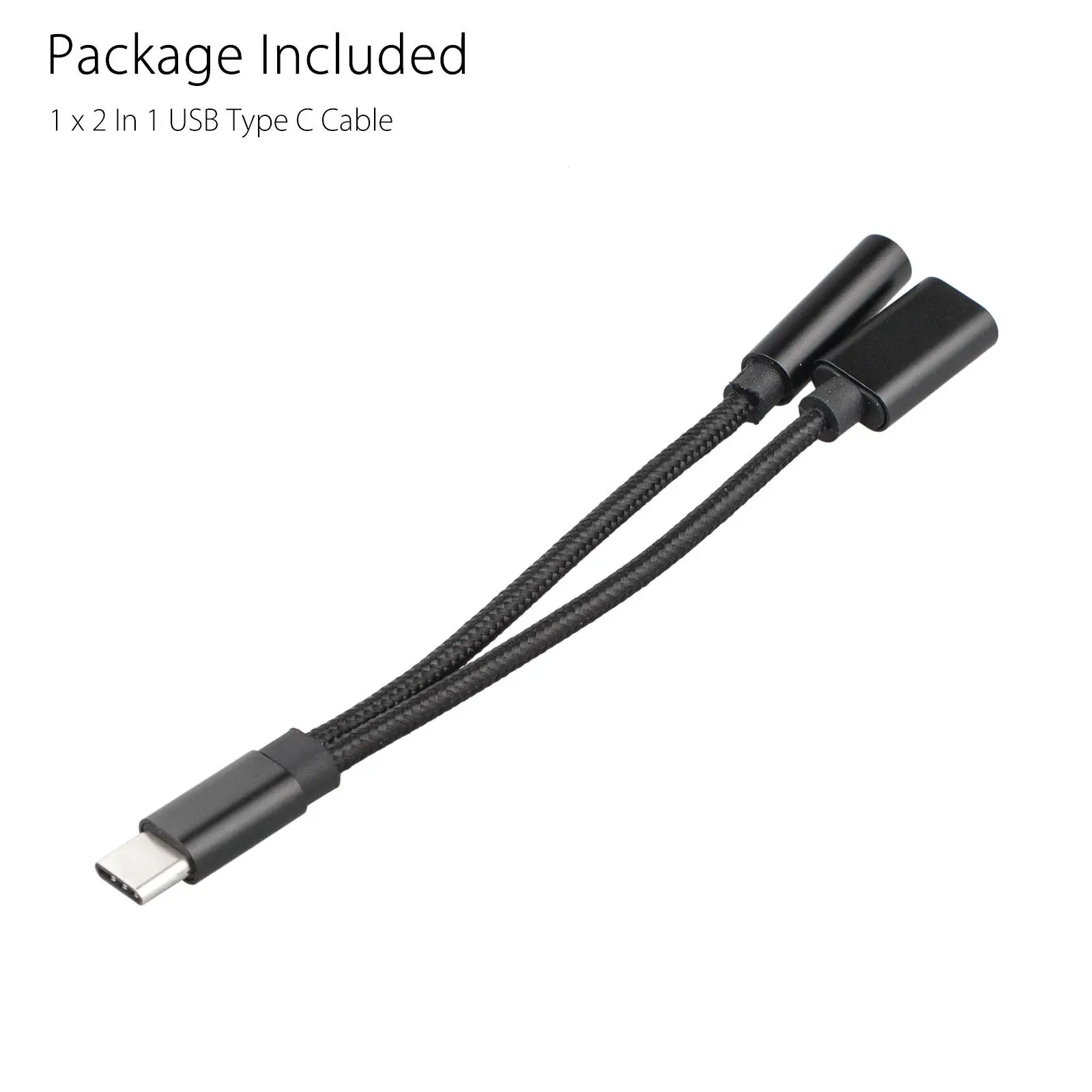 Тип C до 3,5 мм и зарядное устройство 2 в 1 Наушники звуковой разъем USB C кабель адаптер