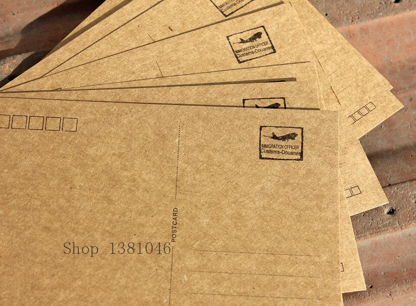 

10/50/100 Plain Kraft Paper Post Card Blank White Postcard 10*14cm
