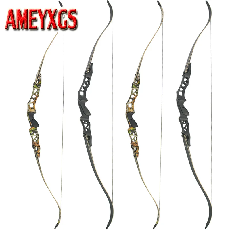 

64 Inch Archery Recurve Bow 30-55Lbs F166 ILF Takedown Bow Black/Camo Shooting Hunting Outdoor Sports Accessory