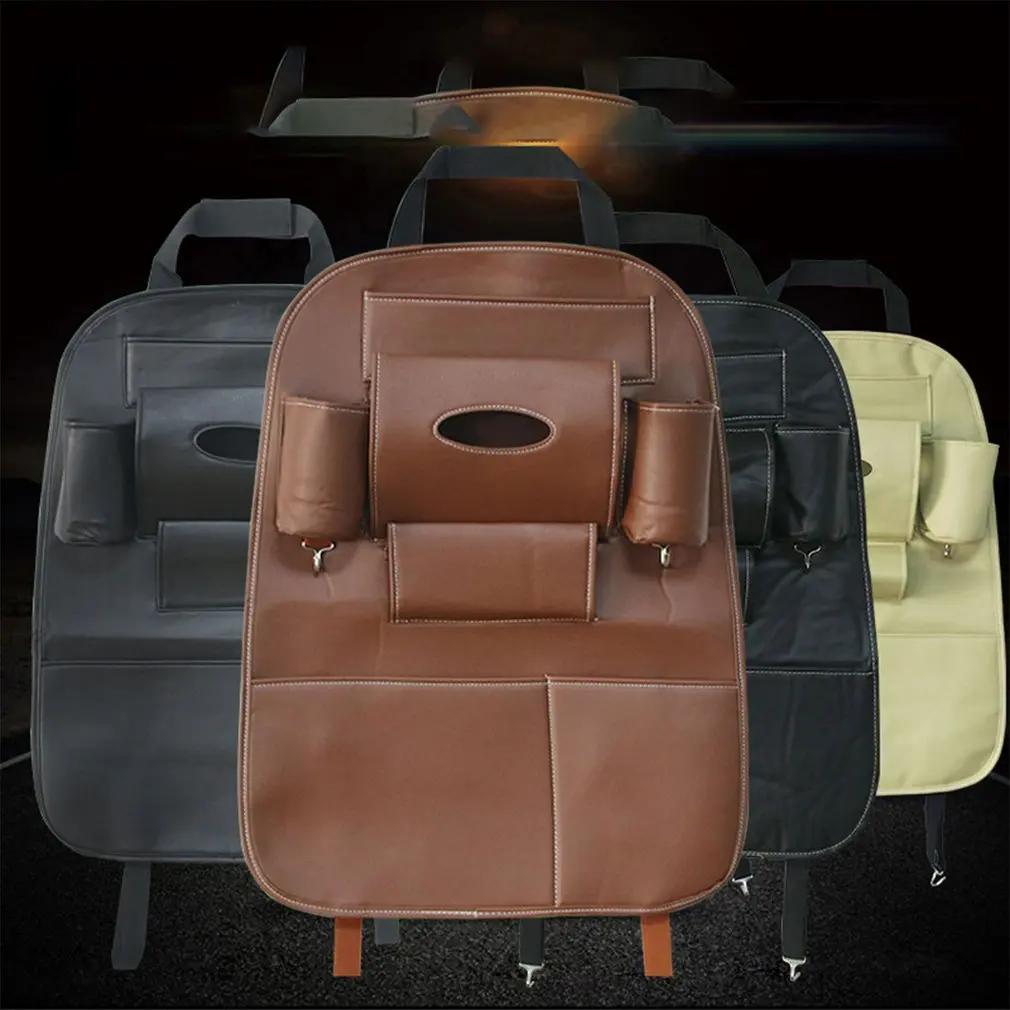 

Leather Back Storage Bag Car Storage Bag Car Storage Box Back Pocket