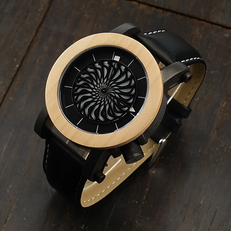 BOBO BIRD M07 Antique Kinetic Art Mechanical Watch Luxury Brand For Men With Skeleton hollow-out design Waterproof With Wood Box