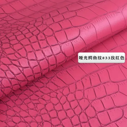 ПВХ крокодиловая кожа ткань багаж мебель водонепроницаемый жесткий мешок искусственная кожа ручной работы diy кожа имитация 1 м - Цвет: rosa