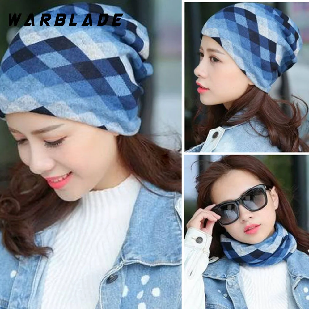 

2018 New Fashion Women Knit Warm Hat Scarf Three Used Woman Flora Cap Beanie Skullies For Girl Autumn Caps Bonnet WarBLade