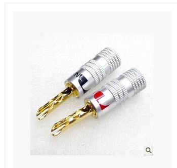 

10PCS HIGH-END Speaker Wire 4mm Nakamichi speaker Banana Plugs connector Gold Plated Red and black