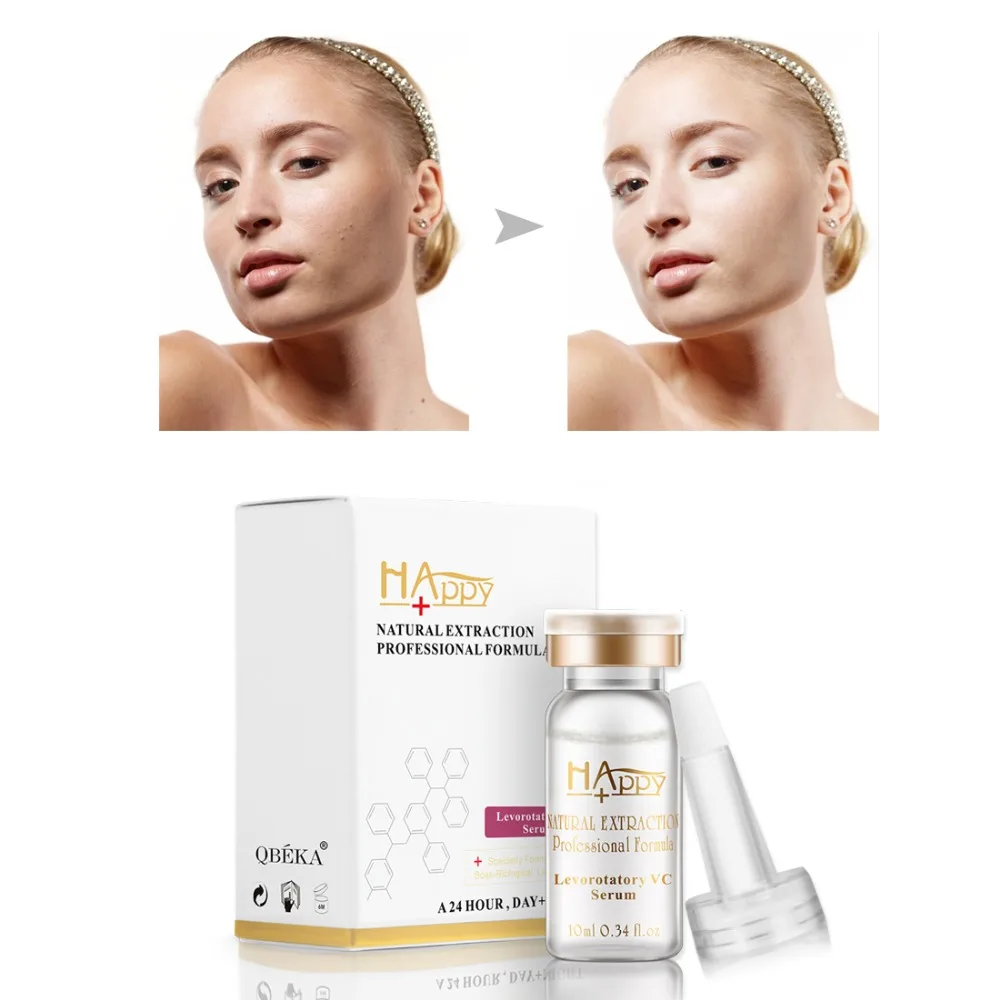 

2 PCS QBEKA Vitamin C Serum For Acne Vitamins Facial Hyaluronic Acid Essence With Retinol Acne Scars Skin Care Face Benefits