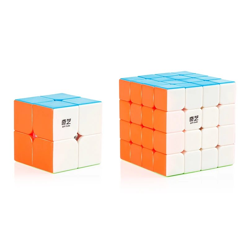2x2x2 3x3x3 4x4x4 5x5x5 наклонная Пирамида Профессиональный скоростной магический куб базовый пазл твист классический развивающий куб игрушки для детей - Цвет: 2x2x2 And 4x4x4