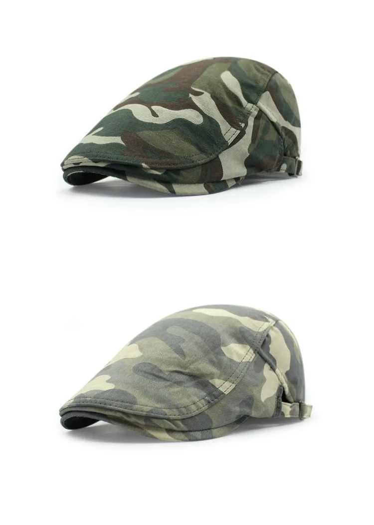 Унисекс камуфляжные модные береты мужские весенние берет хип-хоп крутая шляпа мужская летняя кепка камуфляжная кепка