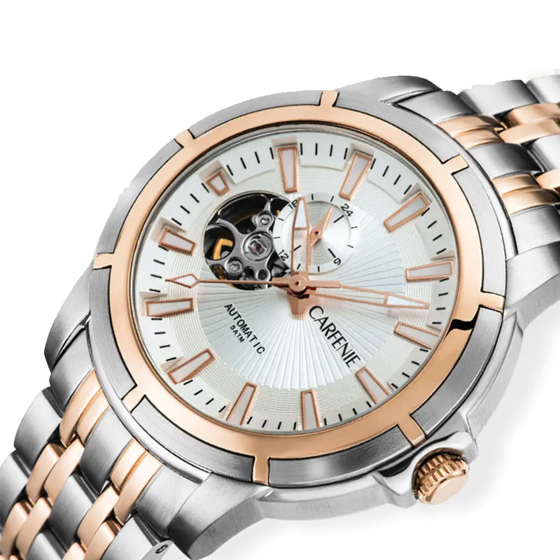 Luxury Fashion Automatic Mechanical Watches Men Waterproof Top Brand Skeleton Watch Luminous Casual Wristwatches Relogio Gift