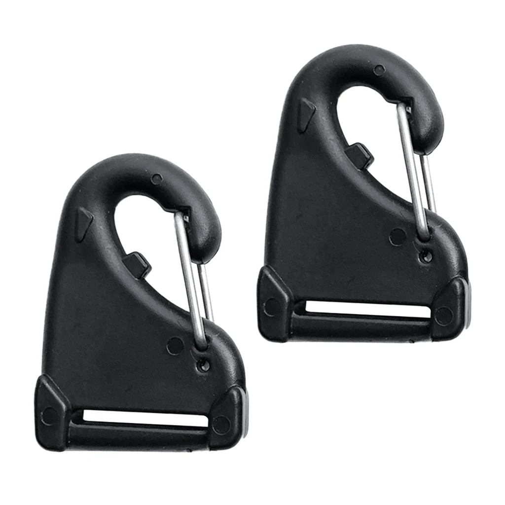 2 Pcs Outdoor Carabiner Hook Buckle Nylon Belt Hang Kayak Accessary Kayak Webbing Snap Hook Nylon Clip Hooks