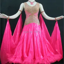 Современный Вальс Танго Костюмы для бальных танцев платье для танцев, гладкой Костюмы для бальных танцев платье, Стандартный Костюмы для бальных танцев платье Обувь для девочек b-0008