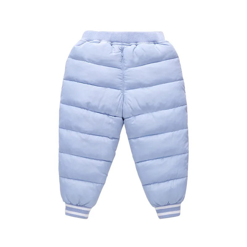 Детские штаны; Длинные теплые зимние брюки для девочек; водонепроницаемые брюки; Штаны для маленьких мальчиков; хлопковые утепленные штаны для малышей