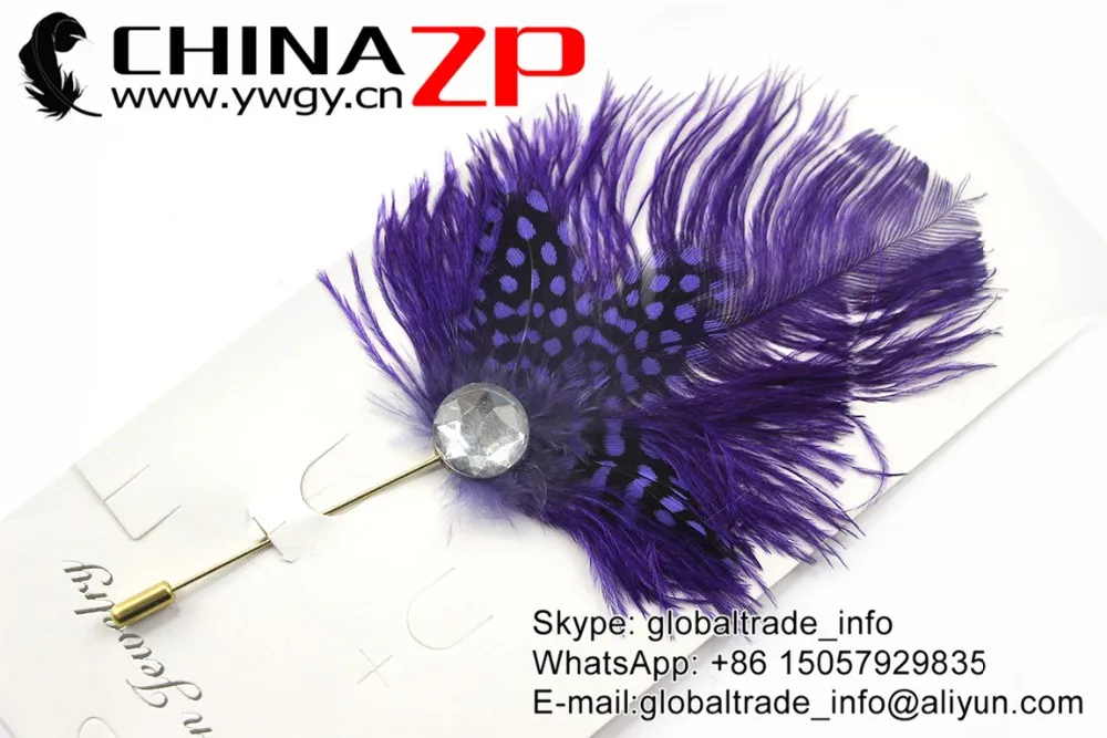 Handmade Feathers Brooch Pin  (68)