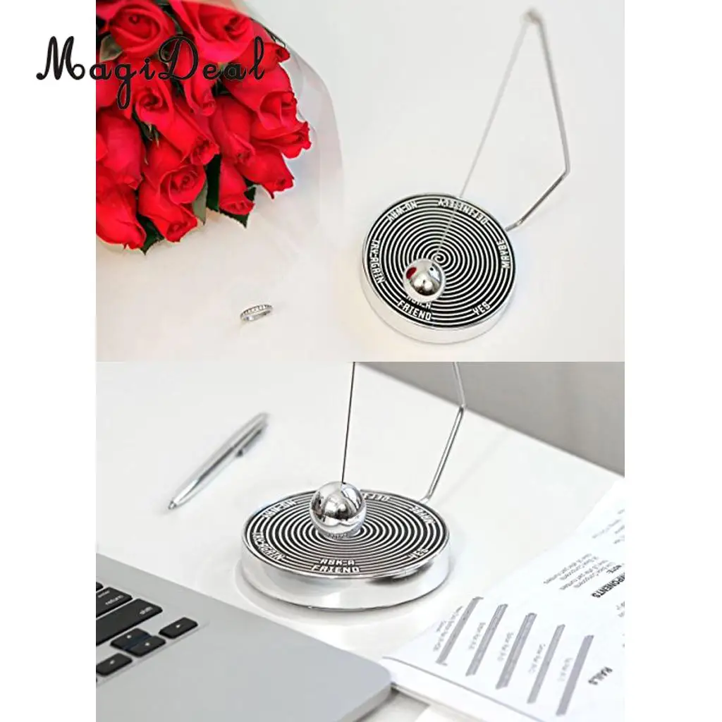 MagiDeal Magic Novelty Decision Maker Magnetic Pendulum Fun Executive Office Home Desk Car Decor Ornaments Kids Toy Gift