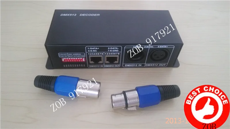 DMX 512 декодер DMX512 светодиодный RGB контроллер DC12 24V 4A 4 канала для потолочной лампы
