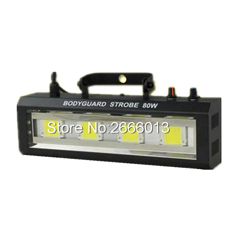 

Niugul 80W LED Strobe Light, Auto Sound Control RGB/White 80W LED Flash Light For Home Party Bar Stage Music Show/Stroboscope