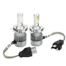 Со светом H4 LED 72 Вт 36 Вт Running фары противотуманные фонари светодиодные лампы для авто Лада Нива ВАЗ VW поло Chevrolet Форд Opel Renault 8-48 В DC