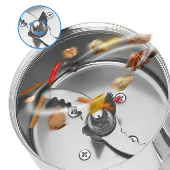 

100G 650W Stainless Steel Electric Coffee Bean Nut Spice Grinder Mill 220V 50HZ/ 110V 60HZ