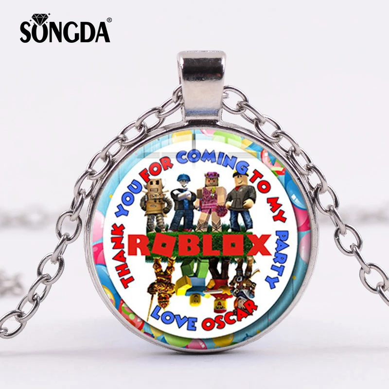 

SONGDA New Roblox Anime Game Series Chain Necklace Silver Bronze Gold Black Chain Choker Comic Figures Collection Jewelry Gift