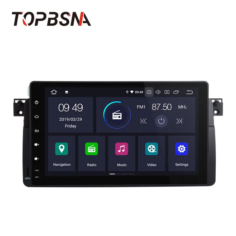 Tobbsna 9 дюймов Android 10 автомобильный dvd плеер для BMW/E46/M3/MG/ZT/Rover 75 GPS Navi 1 Din радио