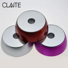 CLAITE светодиодный светильник с кристаллами, цветной/белый кристалл, дисплей, ремесла, серебряный круглый светодиодный светильник, подставка для стекла, прозрачная