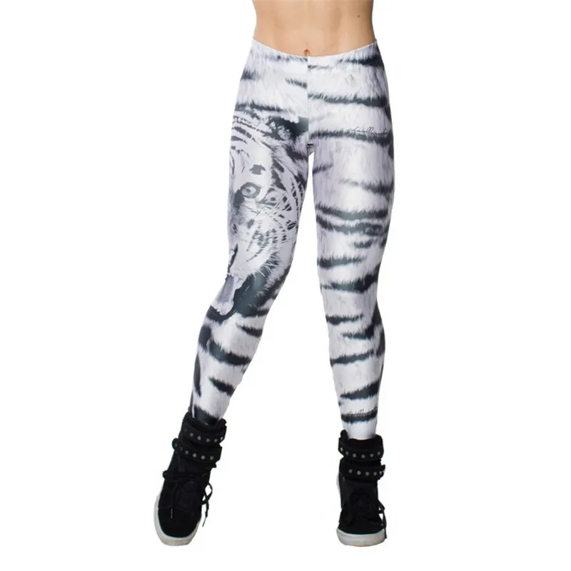 2016 Unique Mighty Tiger Head Leggings For Women Pattern Printed Sexy Legging Woman Milk Wire Digital Leggins Female Leguin K138