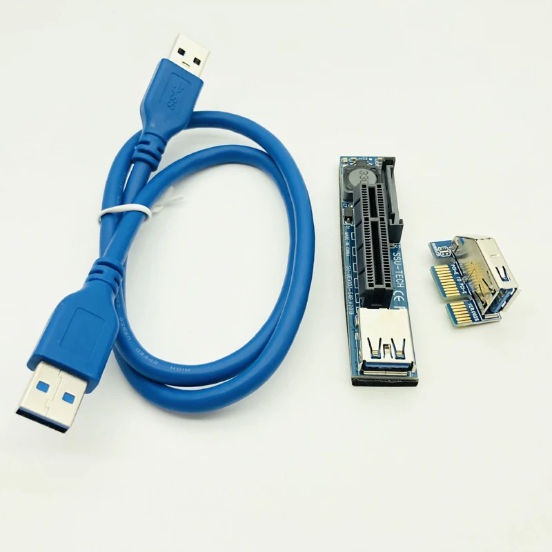 Адаптер PCI Express USB 3,0 Raiser удлинитель PCIE Riser PCI-E аксессуары для компьютера Настольный Райзер PCI E Riser для видеокарты