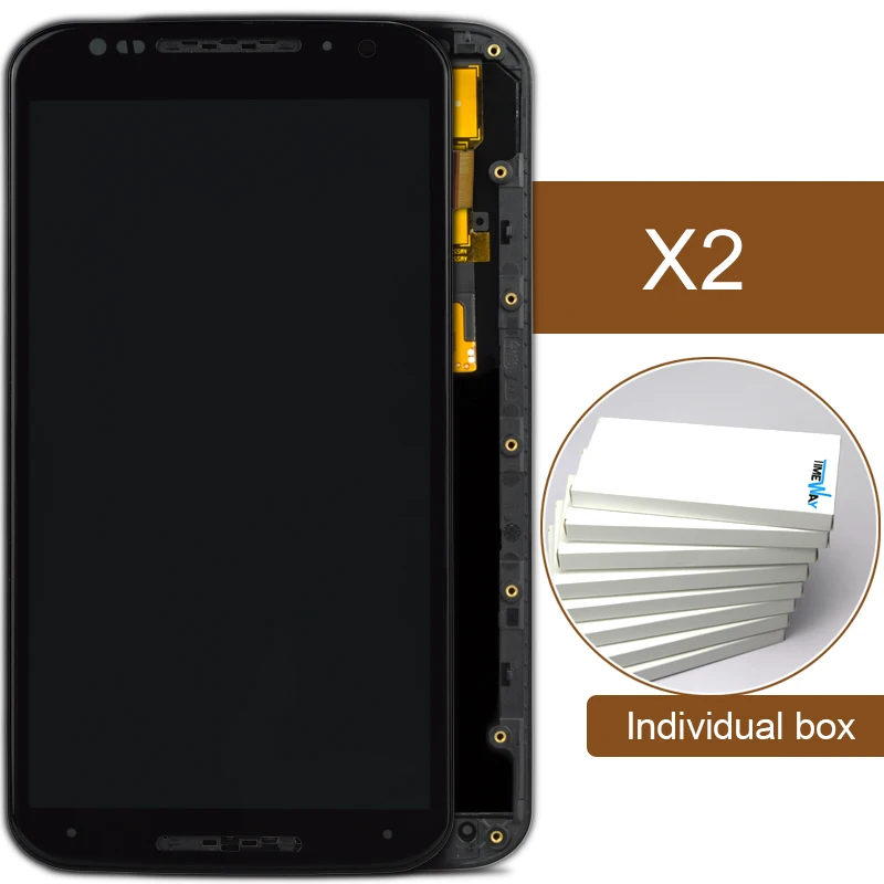

2pcs Working Display For Motorola MOTO X+1 X2 XT1092 XT1095 XT1096 XT1097 LCD with Touch Screen Digitizer Assembly +Frame