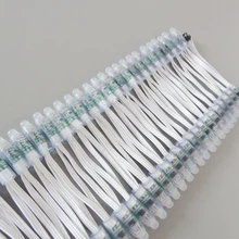 50 шт./лот WS2811 полноцветный светодиодный пиксельный модульный 12 мм IP68 водонепроницаемый DC5V RGB светодиодный цифровой гирлянды светодиодные свет, 50 шт./набор Строка белый провод кабель