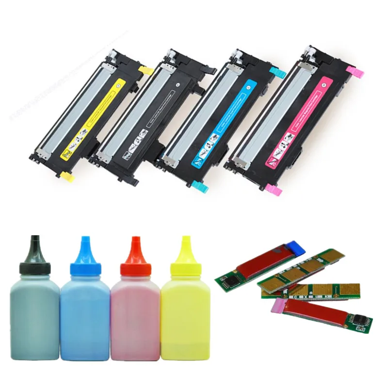 Refill Color Laser Toner Powder Kits for Samsung CLP315W CLP320 CLP325 CLX3175FN CLT409S CLT 409S K409S CLT-K409S Laser Printer Toner Powder 40g//Bottle,No Chips,1 Black,1 Cyan,1 Magenta,1 Yellow