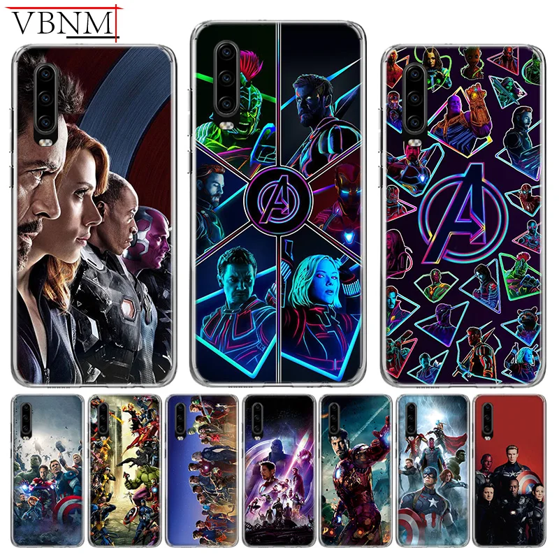 

Avengers 4 Unique Silicone TPU back Cover Case For Huawei P8 P9 P10 Lite P20 P30 Litte Pro Gift P Smart Nova 4 Customized Coque