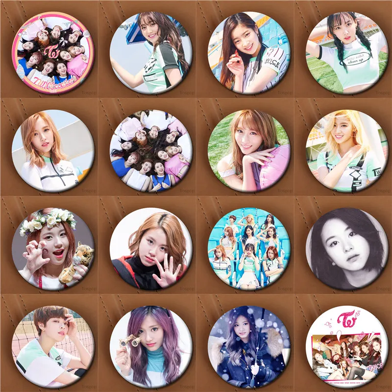 

Youpop KPOP Korean TWICE Third Mini Album TWICEcoaster LANE1 58mm Round Badge Pins And Brooches For Clothes Hat Backpack
