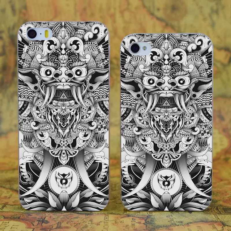 

E2278 Barong Transparent Hard Thin Case Cover For Apple iPhone X XR XS Max 4 4S 5 5S SE 5C 6 6S 7 8 Plus