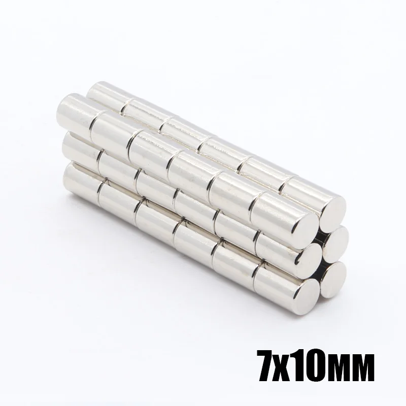 

Неодимовый магнит, 100 шт., 7x10 мм, N35 7 мм x 10 мм