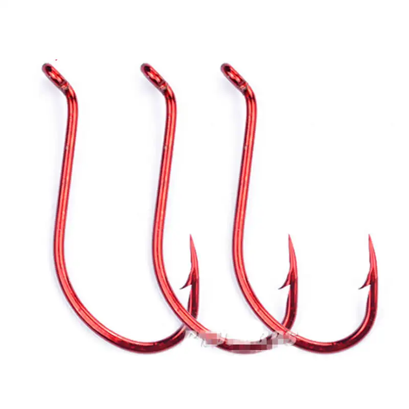 100pcs Octopus Fishing Hook High-carbon Steel Fishhook Salt Fresh water Bass Jig Hook 10#,20#,30#,40#,50#,60#,70#,80#