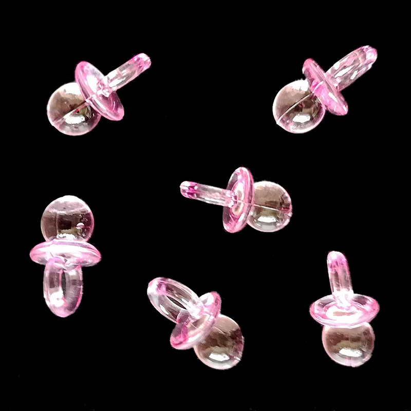 100PCS Adorable transparent dummies baby shower party favors souvenirs