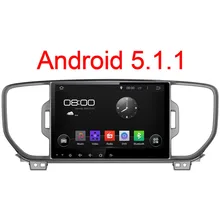 1024*600 Android 5.1.1 Quad Core Fit KIA Sportage KX5 2016 Автомобиля DVD GPS Навигации Радио
